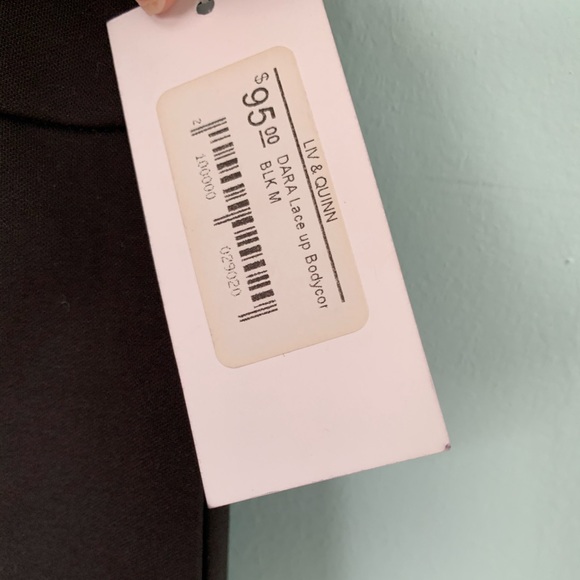 Little Black Lace Up Dress - Picture 4 of 5